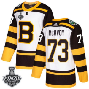 Bruins #73 Charlie McAvoy Weiß Classic 2019 Stanley Cup Final Stitched